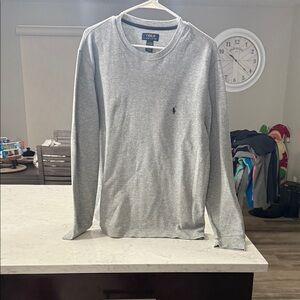 Polo by Ralph Lauren Light Gray Long Sleeve Shirt